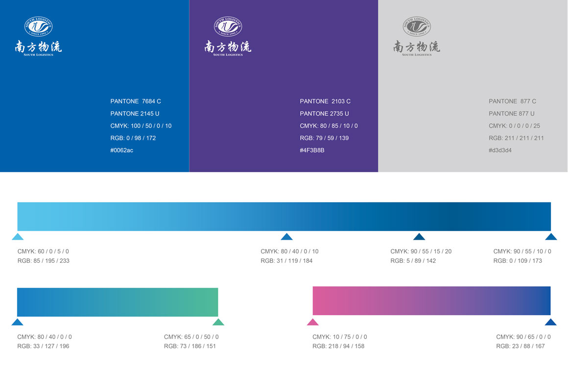 南方物流集團(tuán)物流運(yùn)輸行業(yè)vi設(shè)計案例